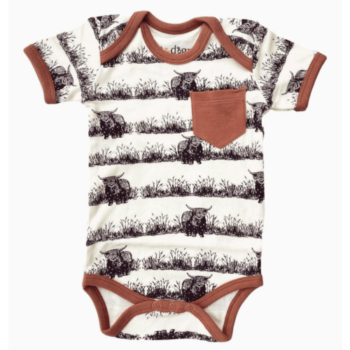 Highland Organic Cotton Bodysuit - Ginger