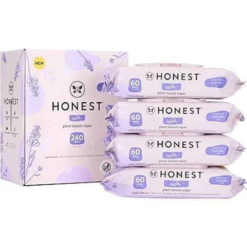 The Honest Company Hydrate + Cleanse Naturally Scented Wipes | Cleansing Multi-Tasking Wipes | 99% Water, Plant Based, Hypoallergenic | Aloe + Cucumber, 240 Count