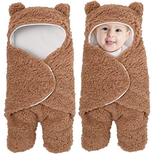 Soarwg Kids Baby Swaddle, Natural Receiving Swaddle Wrap, Baby Essentials Softness Plush Baby Swaddle, Ideal for Baby Girl and Boy Newborn Registry Search, Shower Gift 0-6 Months