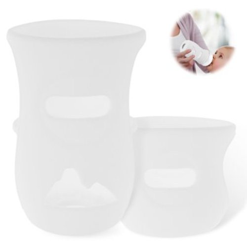 Silicone Sleeves Silicone Baby Bottle Cover Insulated Glass Bottle Compatible with AVENT Glass Natural Baby Bottle 4/8Oz