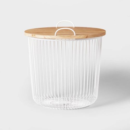 Wire Kids' Storage Floor Bin White - Pillowfort™