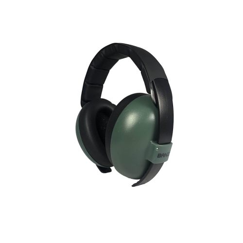 BANZ Earmuffs Infant Hearing Protection – Ages 0-2 Years (Dark Green)