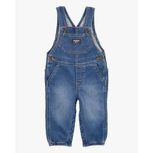 Baby Neutral Knit-Like Denim Overalls - Medium Wash - OshKosh | Carter's