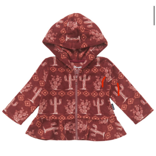 Wrangler Infant Girls' Cacti Print Sherpa Jacket | Boot Barn
