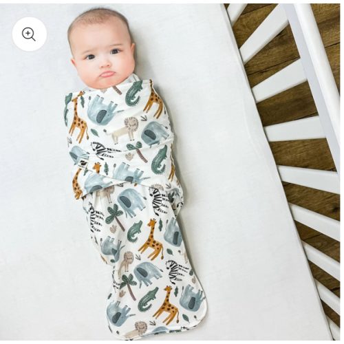 Norani Baby Snugababe Sleep Pod with Arm Inserts - Safari Animals