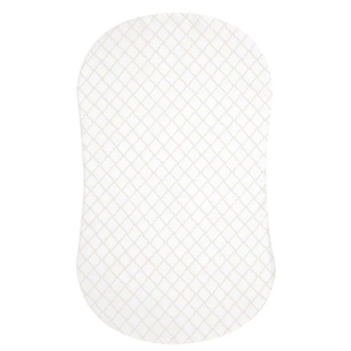 HALO - BassiNest Fitted Sheet 100% Cotton | Nautical Net - cream/gray