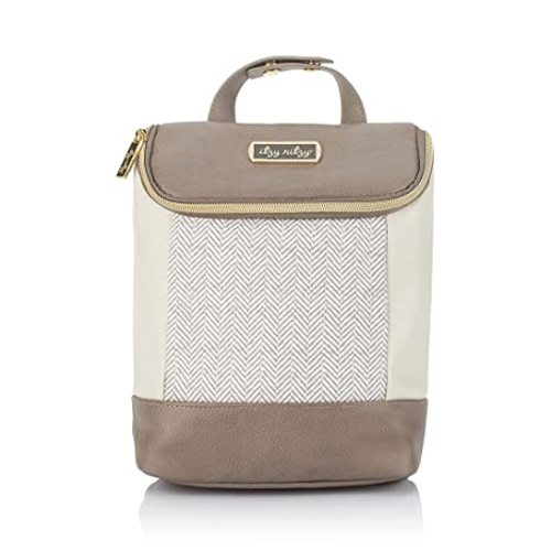 Itzy Ritzy Insulated Bottle Bag – Keeps Bottles Warm or Cool - Holds 3 Bottles & Features Interior Pocket for Ice Pack (Not Included), Vanilla Latte