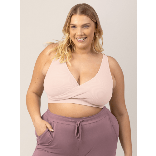 Sublime® Adjustable Crossover Nursing & Lounge Bra | Stone - Kindred Bravely