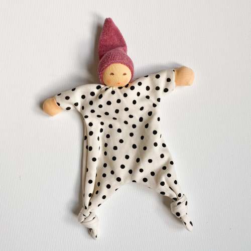 Nanchen Polka Dot Lovey Rattle