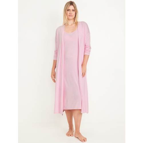 Maternity Robe and Nursing Nightgown Set