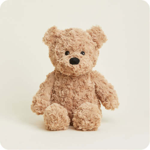 Microwavable Brown Curly Bear Warmies | Warmies USA