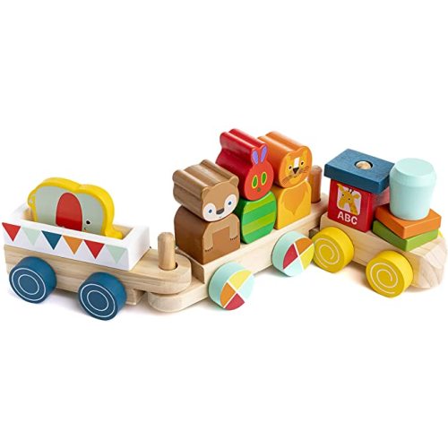World of Eric Carle The Very Hungry Caterpillar Wooden Train Set, 15 Pieces