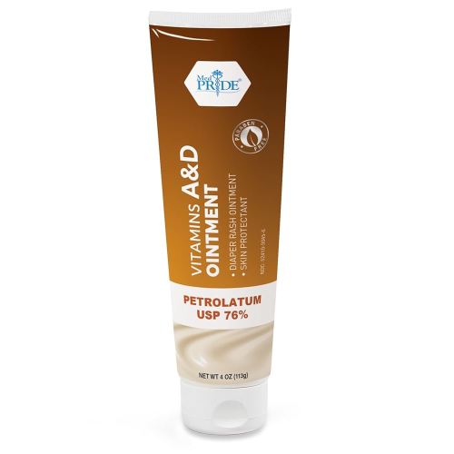 MED PRIDE Vitamin A&D Ointment for Adults and Babies, Skin Protectant, Soothes Diaper Rash and Dry Skin (1 4 Ounce (Pack of 1))