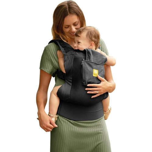 LÍLLÉbaby 3-in-1 Ergonomic CarryOn Airflow Toddler Carrier with Lumbar Support & Breathable Mesh Lining (25-60 lbs), Supportive & Comfortable, Multi-Position Carrying for Hiking & Travel (Black)