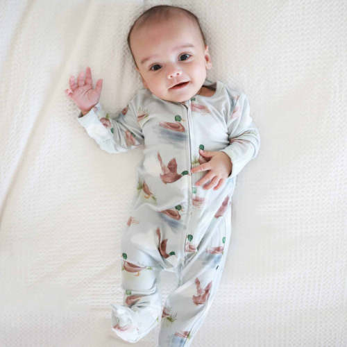 Little Duckling Zipper Footie