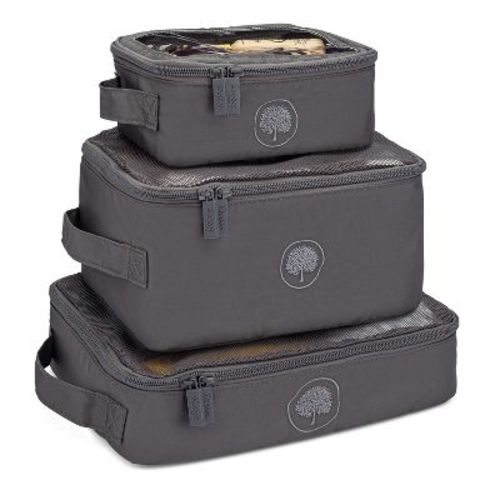 Parker Baby Co. Packing Cube Set - Harbor Gray Stripe