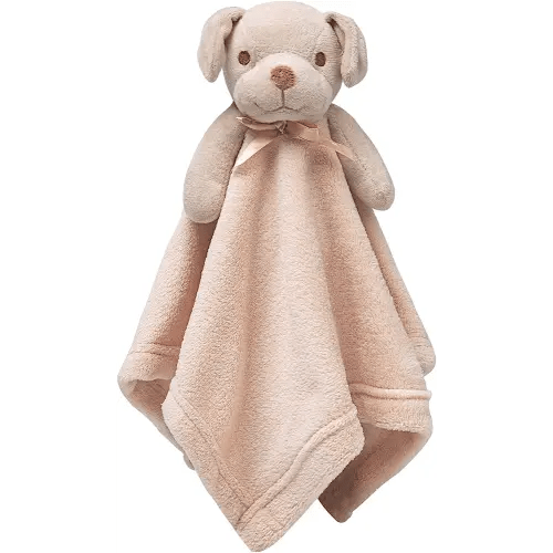 Pro Goleem Dog Security Blanket Brown Soft Puppy Lovey for Boys and Girls Unisex Lovie Baby Gifts for Toddler and Infant Snuggle Toy Stuffed Animal 16 Inch