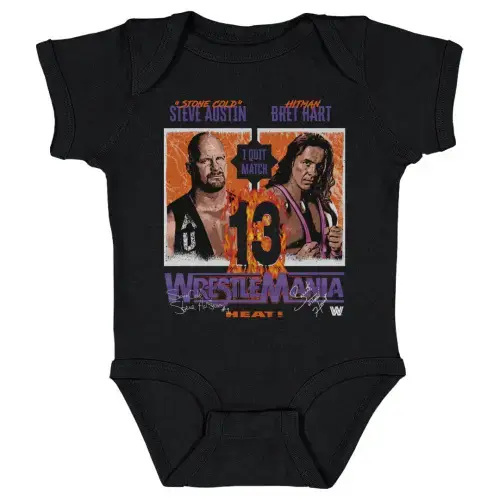 Wrestlemania 13 Bret Hart Vs. Stone Cold Steve Austin WWE Kids Baby Onesie