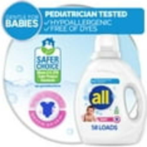 all Baby Liquid Laundry Detergent, 73 Ounce, 58 Loads