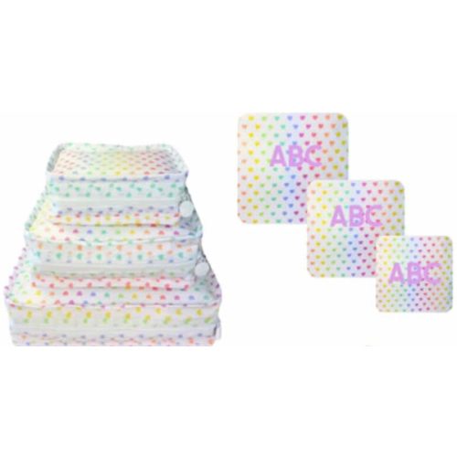 Stacking Cubes - New Rainbow Collection - INITIALS ONLY (SLW) in Lilac