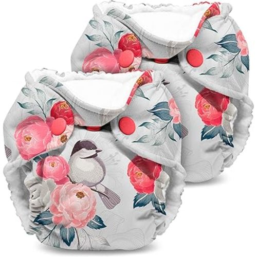 Kanga Care Lil Joey Newborn All in One AIO Cloth Diaper (2pk) Lily 4-12lbs