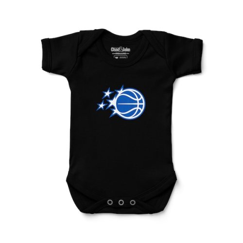 Infant Chad & Jake Black Orlando Magic Primary Logo Bodysuit