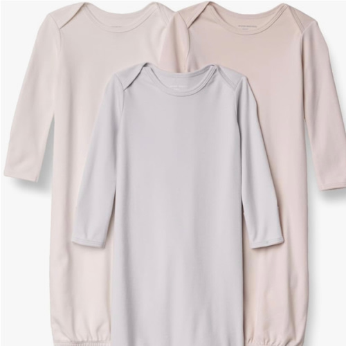 Amazon Essentials Unisex-Baby Long Sleeve Sleeper Cotton Gown