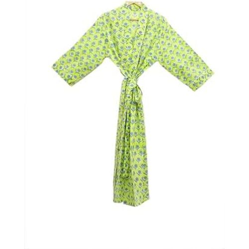 Hand block print Cotton Kimono bikini cover up,Indian Hand block print Cotton Bath Robe,Swim Wear,Nighrwere Dressing Gown
