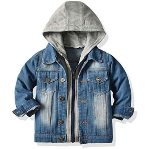 CM C&M WODRO Baby Boys Girls Denim Jacket Kids Toddler Button Down Jeans Jacket Top Coat Outerwear
