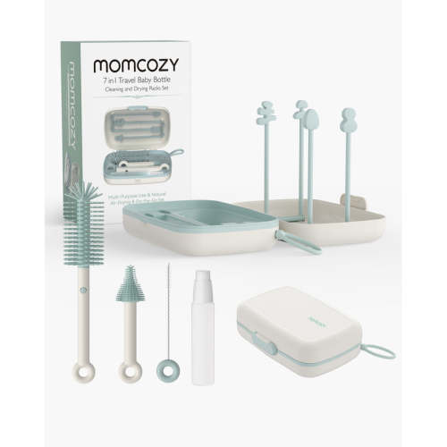 Momcozy Innovative Push-Press Design Bottle Brush Kit