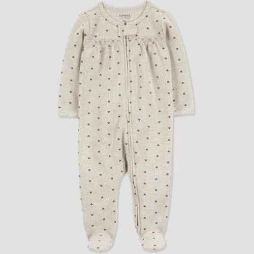 Carter's Just One You® Baby Heart Sleep N' Play - Green/gray 3m