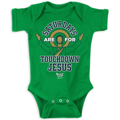 Smack Apparel Saturdays Onesie for Notre Dame College Fans (NB-18M)