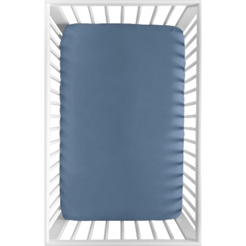 Sweet Jojo Designs Boy Baby Fitted Mini Crib Sheet Watercolor Sports Theme Blue