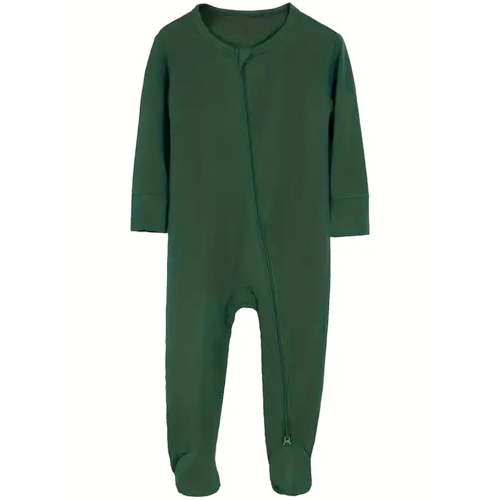 WIBACKER Unisex Baby Bamboo Footies Pajamas, Buttery Soft Sleep 'N Play PJs, 2-Way Zipper Closure, 0-18 Months