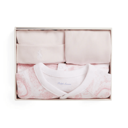 3-Piece Box Set in Pink Toile | Over The Moon