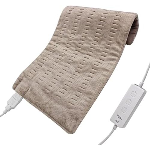 Heating Pad Fast-Heating Technology for Back/Waist/Abdomen/Shoulder/Neck Pain and Cramps Relief - Moist and Dry Heat Therapy with Auto-Off Hot Heated Pad by GOQOTOMO-HF-P