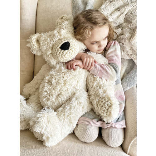 ClaraLoo Large Plush Bear - Ivory Polar Minky