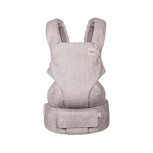 Baby Tula Explore Carriers - Breathable Baby Carrier Newborn to Toddler - Adjustable Toddler Carrier - Multiple Ergonomic Positions Front and Back - Ergonomic Fit for 7-45 lb - Linen, Sand