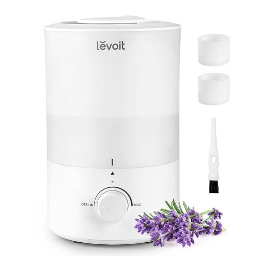 Amazon.com: LEVOIT Humidifiers for Bedroom, Quiet (3L Water Tank) Cool Mist Top Fill Essential Oil Diffuser with 25Watt for Home Large Room, 360° Nozzle, Rapid Ultrasonic Humidification for Baby Nursery and Plant : Home & Kitchen
