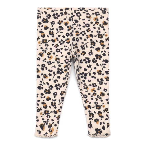 Garanimals Baby Girl Print Jersey Leggings with Lettuce-Edge Hem, Sizes 0M-24M