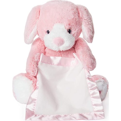 Peek-a-Boo Furry Friends Animated Peek-a-Boo Puppy Plush, Pink, 10"