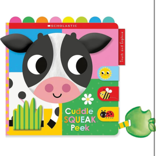 Cuddle Squeak Peek Cloth Book: Scholastic Early Learners (Touch and Explore)