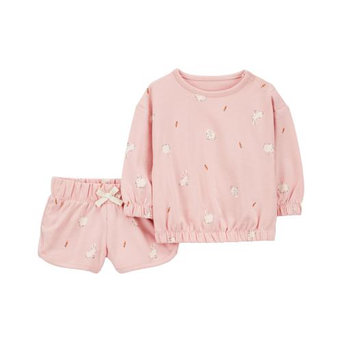 Baby 2-Piece Easter Bunny Outfit Set - 12M - Style,Pink