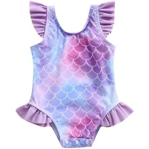 Baby Girls Swimsuit Infant Toddler Girl Bathing Suit Ruffle One Piece Beach Swimwear