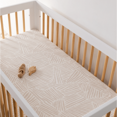 Babyletto Oat Stripe Muslin Crib Sheet - Bellini Baby and Teen Furniture