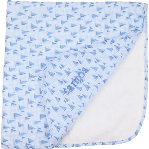 Blue Sailboat Hooded Towel