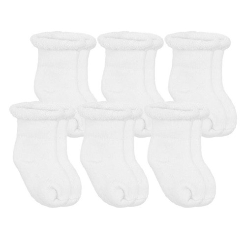 Terry Newborn Socks (6 Pk)