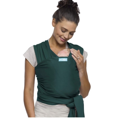 Moby Baby Wrap Carrier Classic for Newborns to Toddlers (8-33lbs), Infant Sling Carrier, Lightweight & Hands Free Design, Adjustable for All Body Types (Pacific)