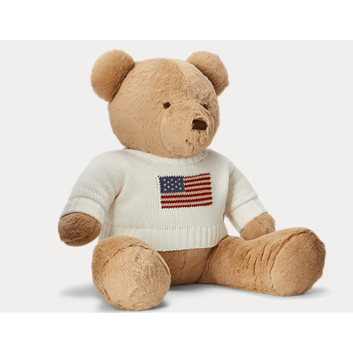Large Flag-Sweater Polo Bear | Ralph Lauren