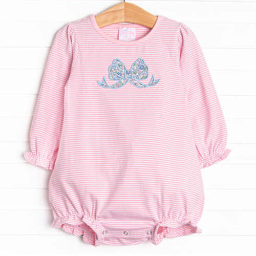 Gorgeous Bow Applique Bubble, Pink – Stitchy Fish